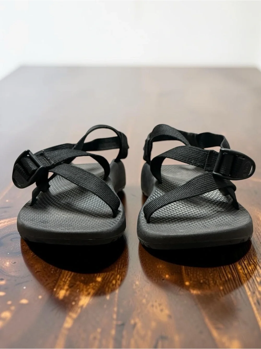 Women’s Chaco Black Z/1 Sport Sandals with Adjustable Straps Minimal Wear